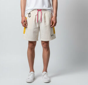 Under Armour Men's UA Launch Trail 5" Running Shorts in Stone/Yellow